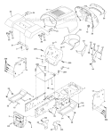 Page B Diagram and Parts List for WE12538L  Weed Eater Lawn Tractor